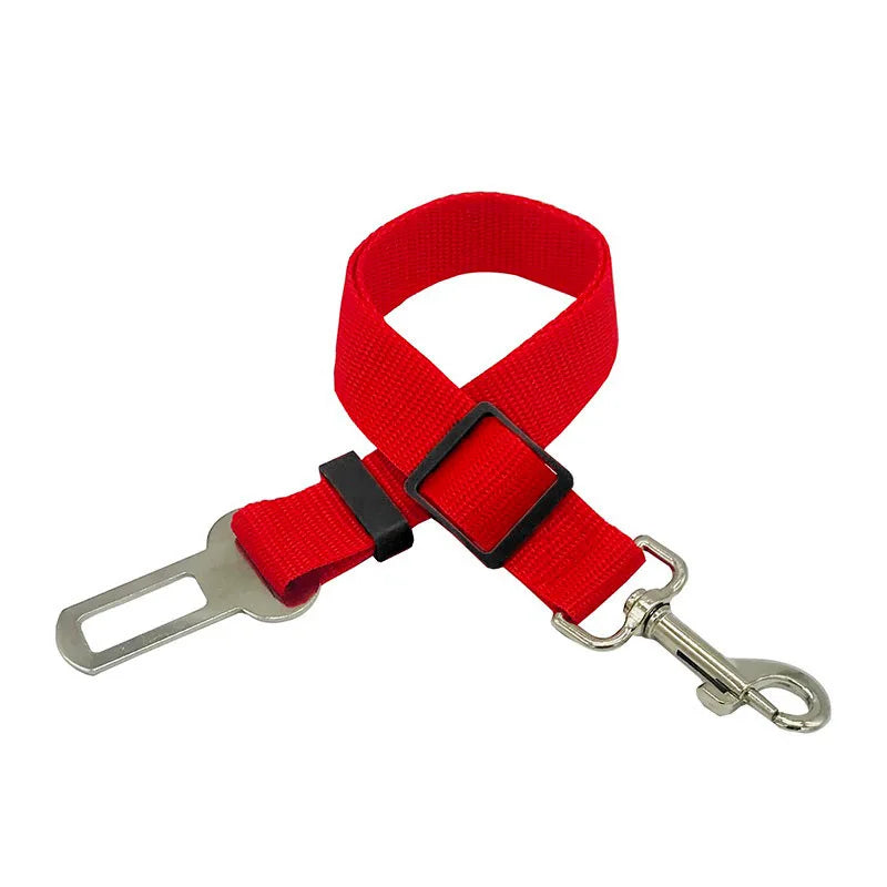 Adjustable Dog Car Seat Belt – Safety Harness Clip for Secure Travel