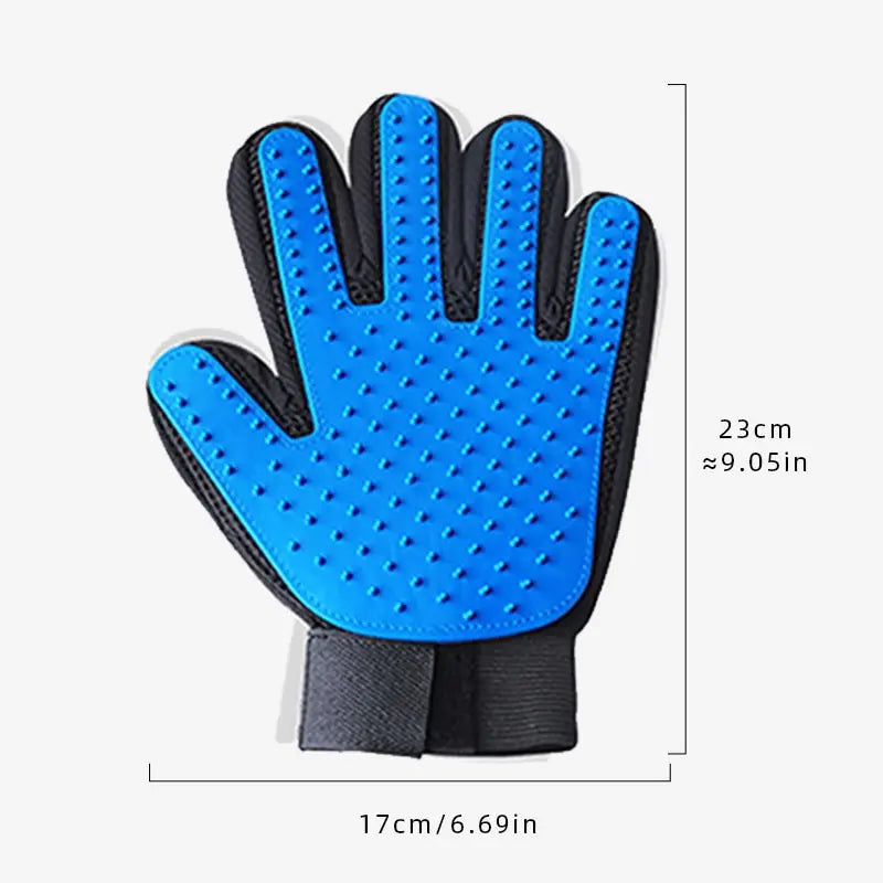 2-in-1 Pet Grooming Glove – Gentle Deshedding & Bath Brush for Dogs & Cats | Removes Loose Hair & Dirt Easily