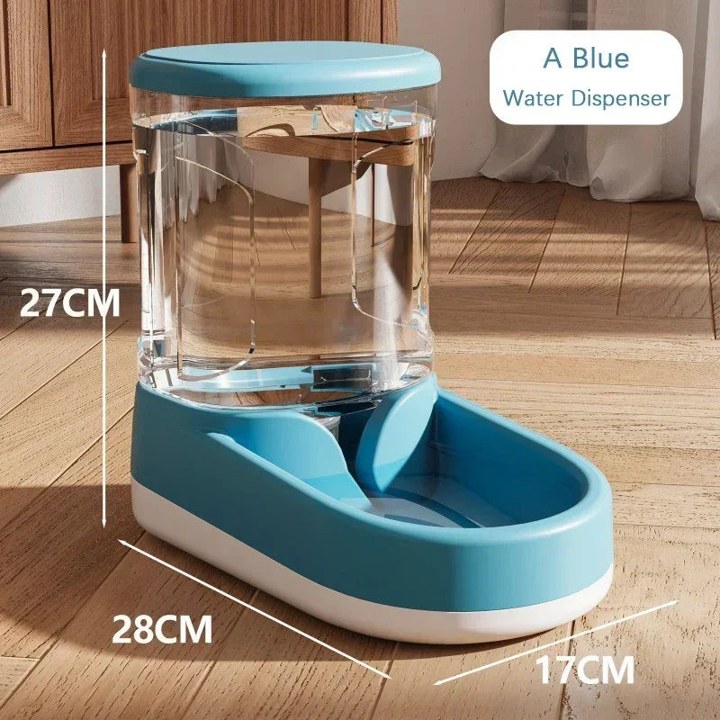 2-in-1 Automatic Pet Feeder & Water Dispenser – Large Capacity Gravity Food & Water Station for Cats & Dogs