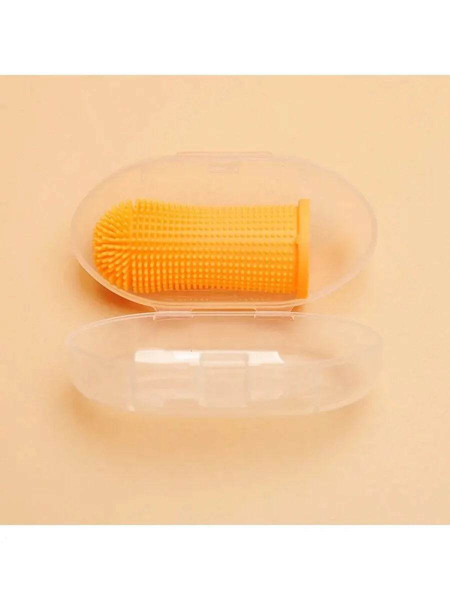 Silicone Pet Finger Toothbrush – Gentle Oral Cleaning for Dogs & Cats | Soft Bristles for Teeth & Gum Care