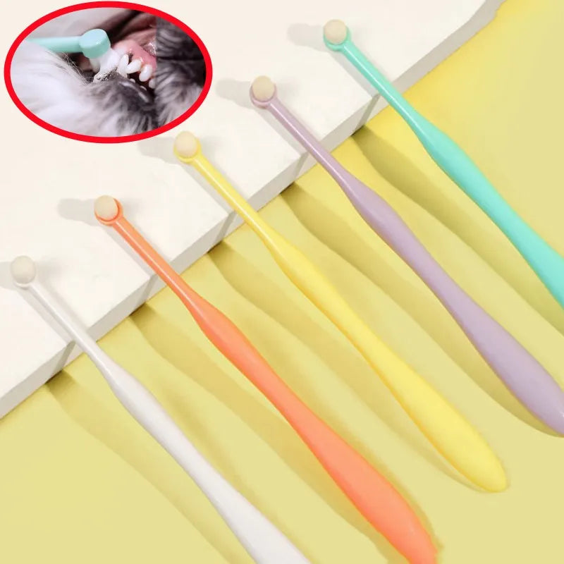Pet Toothbrush for Dogs & Cats – Soft Mini Head Brush for Gentle Teeth Cleaning | Oral Care & Fresh Breath
