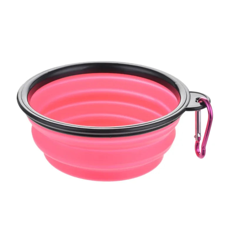 Collapsible Pet Travel Bowl – Portable Silicone Food & Water Bowl for Dogs & Cats | Lightweight & Leak-Resistant