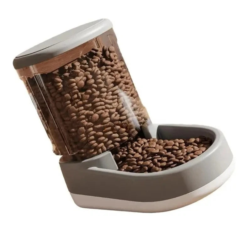 2-in-1 Automatic Pet Feeder & Water Dispenser – Large Capacity Gravity Food & Water Station for Cats & Dogs