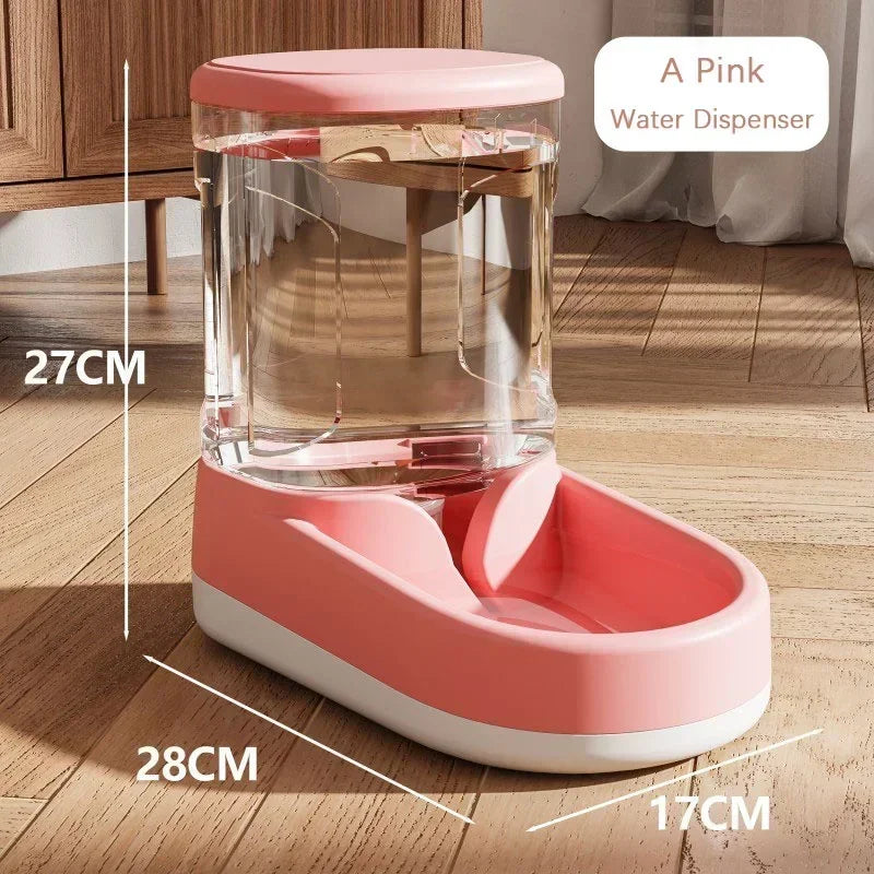 2-in-1 Automatic Pet Feeder & Water Dispenser – Large Capacity Gravity Food & Water Station for Cats & Dogs