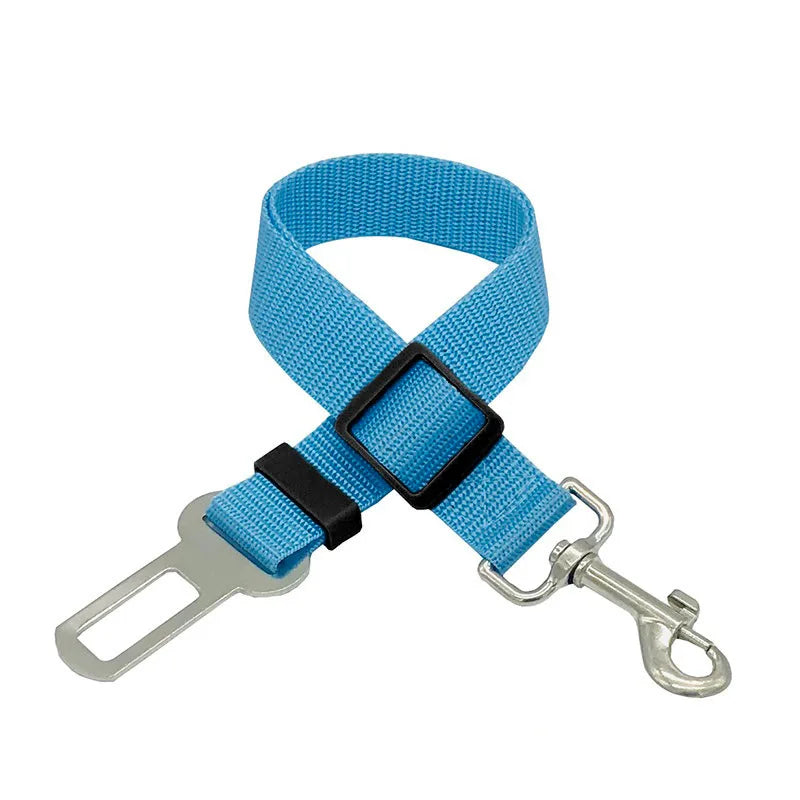 Adjustable Dog Car Seat Belt – Safety Harness Clip for Secure Travel