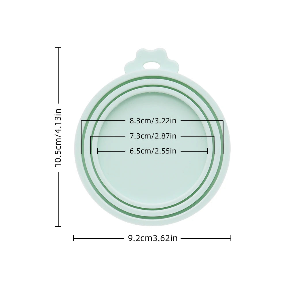Reusable Silicone Pet Can Lid – Universal Fit for Dog & Cat Food Cans | BPA-Free, Airtight Seal Keeps Food Fresh