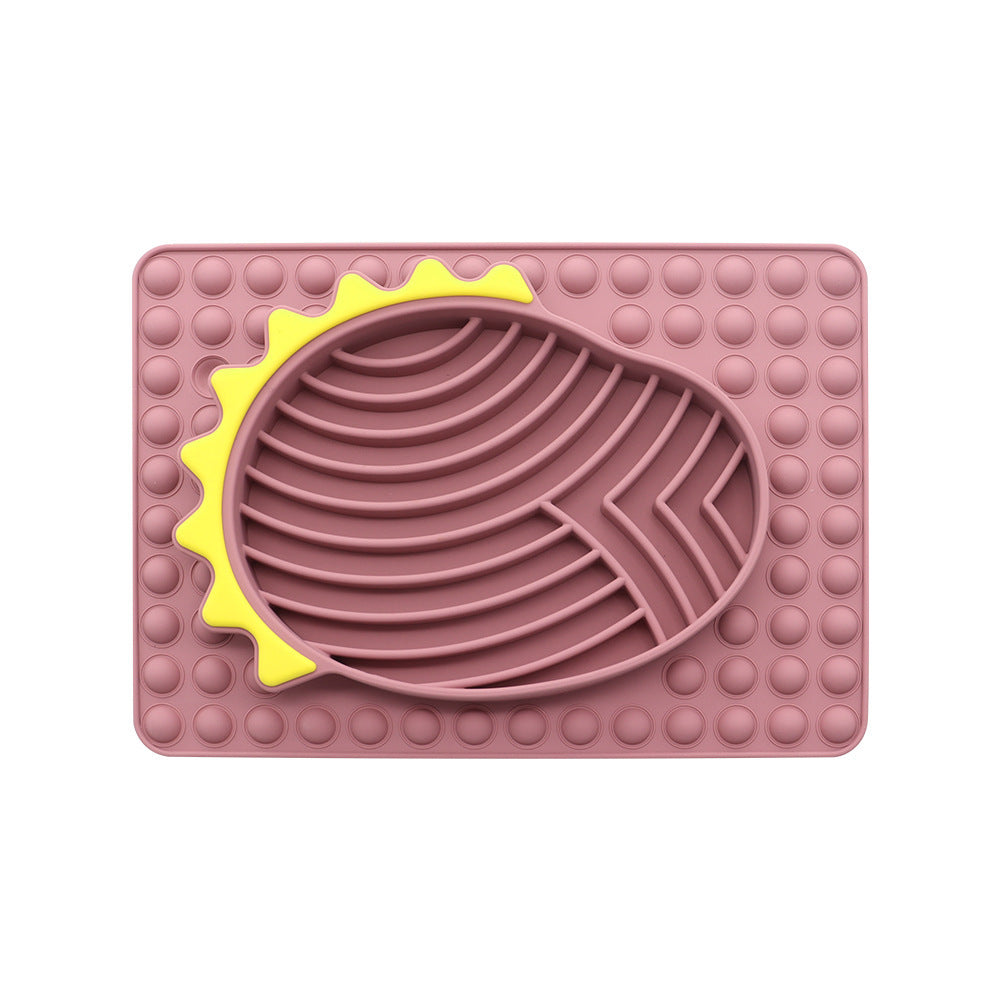 Slow Feeder Dog Mat with Lick Pad – Reduce Anxiety & Prevent Fast Eating (Dogs & Cats)