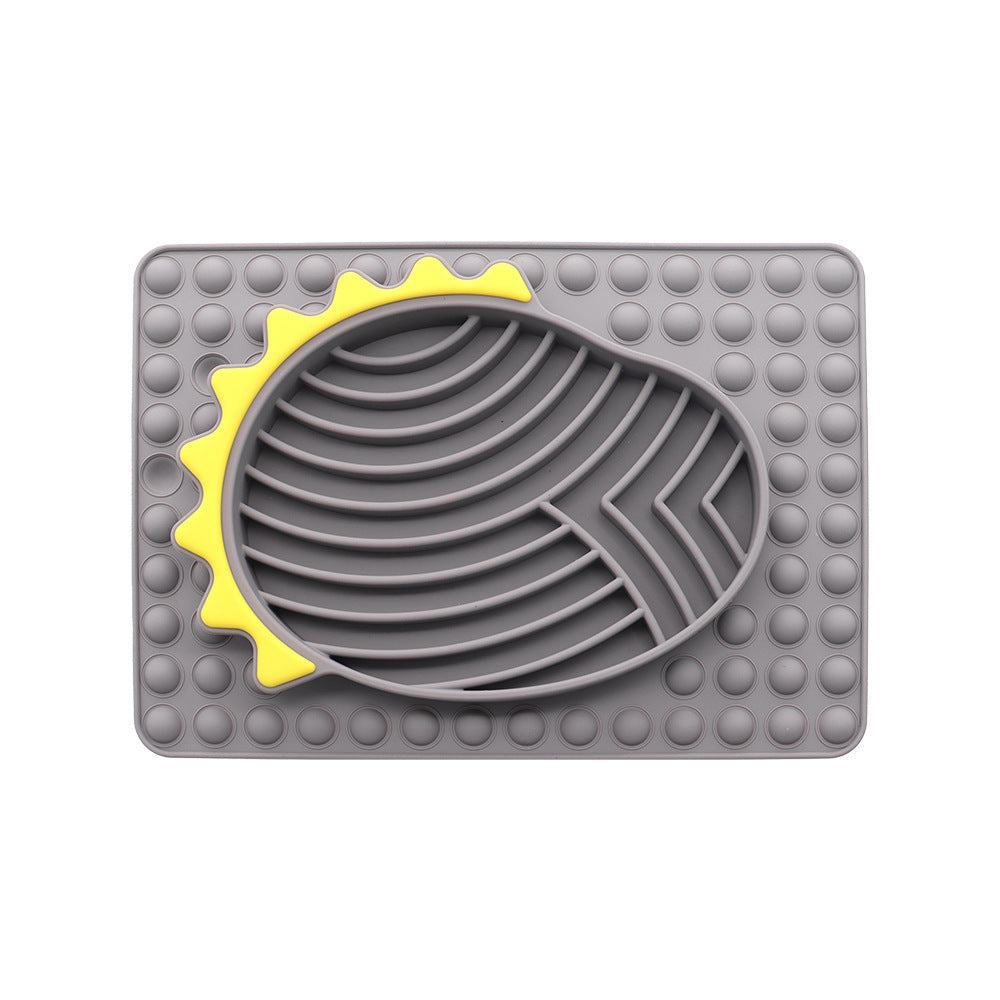Slow Feeder Dog Mat with Lick Pad – Reduce Anxiety & Prevent Fast Eating (Dogs & Cats)