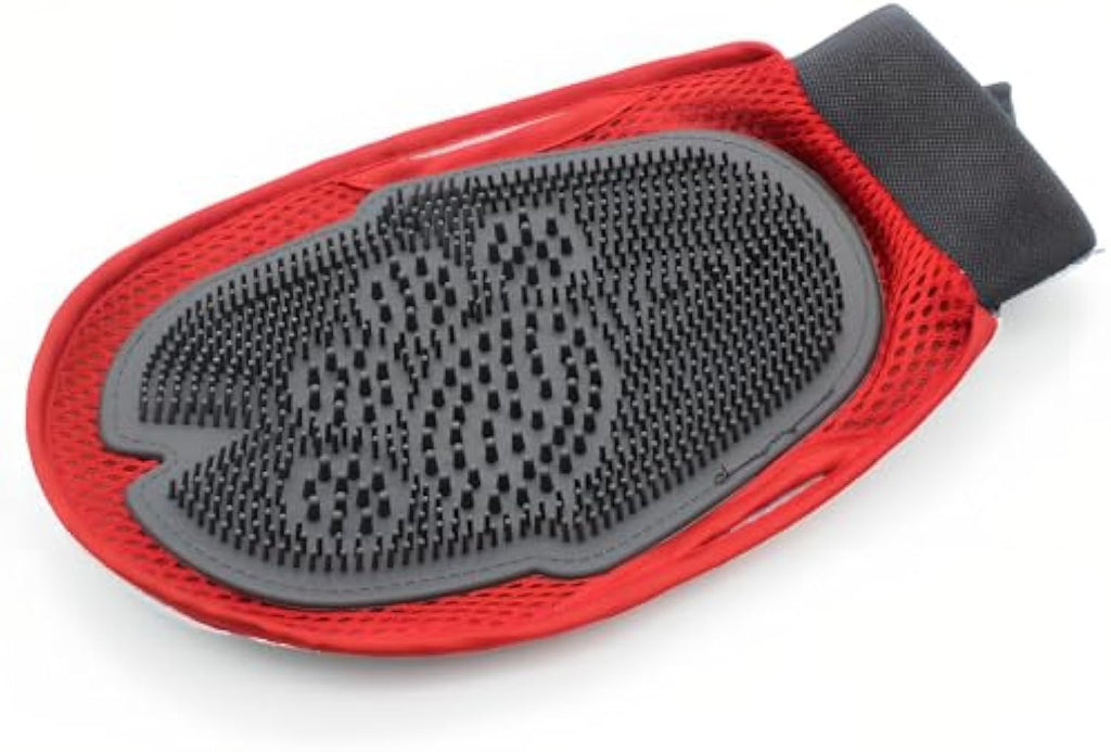 Pet Grooming Bath Glove – Hair Removal & Gentle Cleaning Brush Mitt