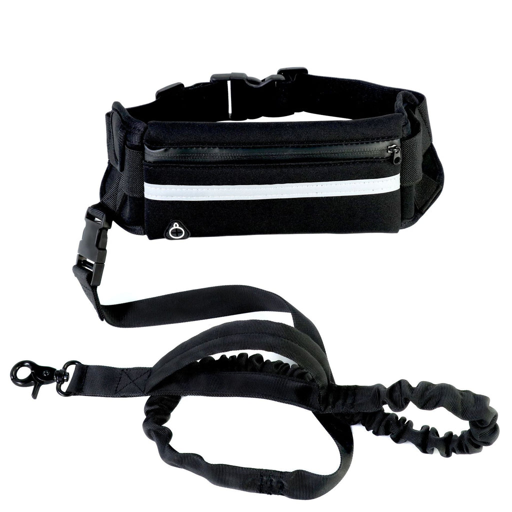 Hands-Free Dog Leash with Waist Belt – Shock-Absorbing Bungee for Large Dogs