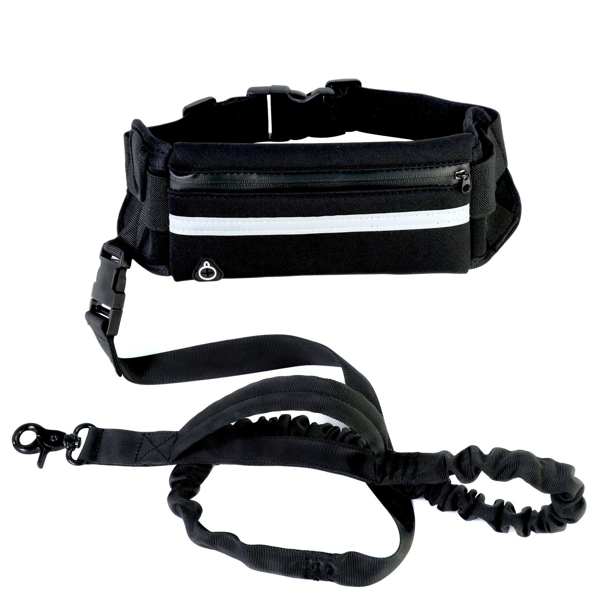Hands-Free Dog Leash with Waist Belt – Shock-Absorbing Bungee for Large Dogs