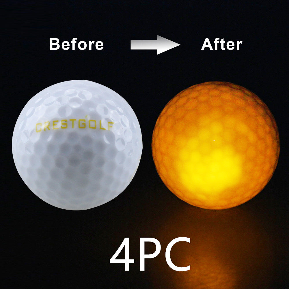 LED Light-Up Dog Balls (4 or 6 Pack) – Glow in the Dark Fetch Toy for Dogs & Night Golf Practice