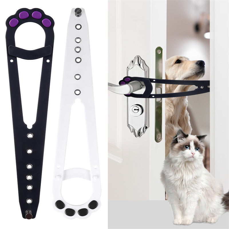 Smart Pet Door Lock – Keep Dogs Out, Let Cats In | Adjustable No-Dog Entry Door Strap