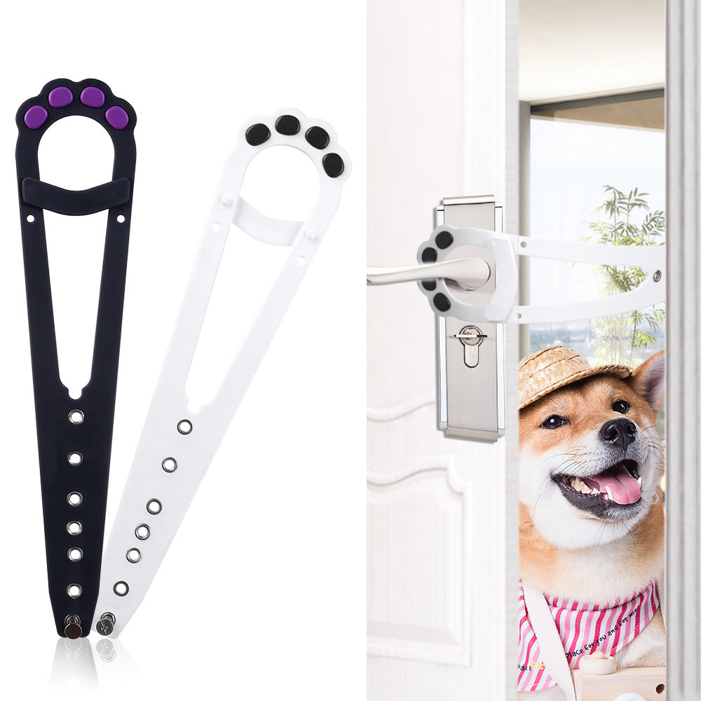 Smart Pet Door Lock – Keep Dogs Out, Let Cats In | Adjustable No-Dog Entry Door Strap