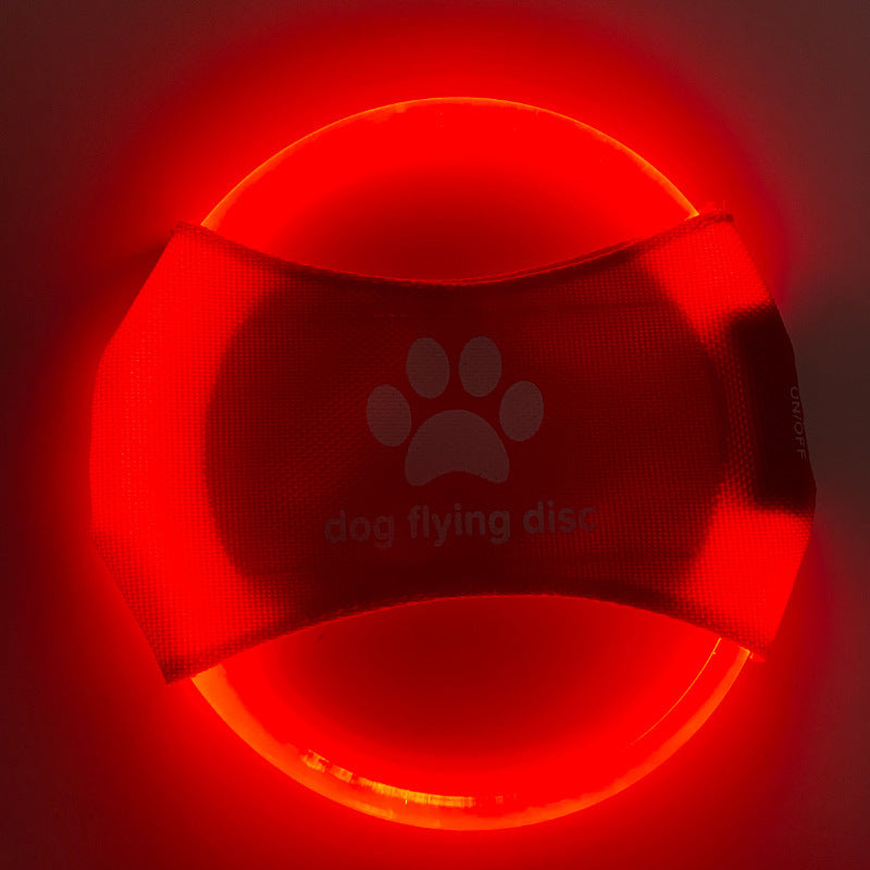 LED Glow Flying Disc for Dogs – Interactive Night Play & Training Toy
