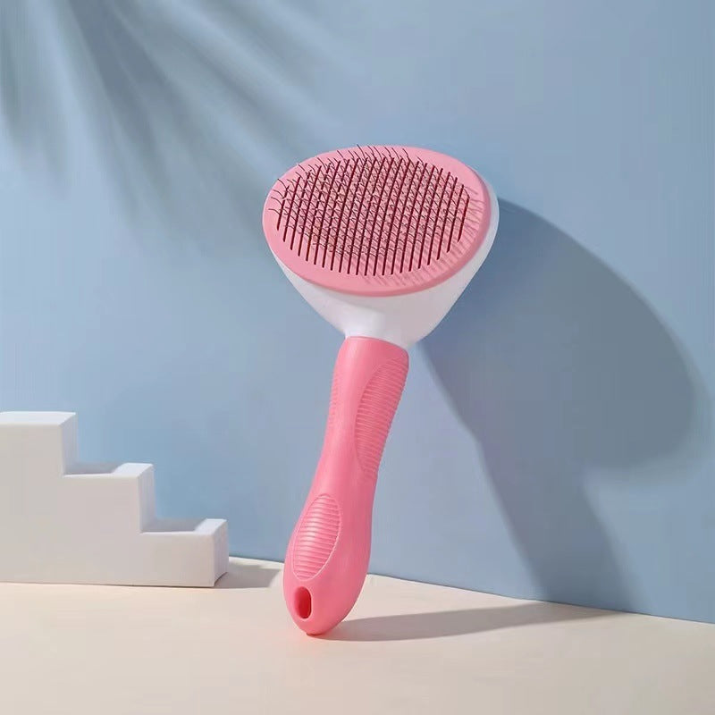 Self-Cleaning Pet Hair Remover Brush – Easy Grooming for Dogs & Cats