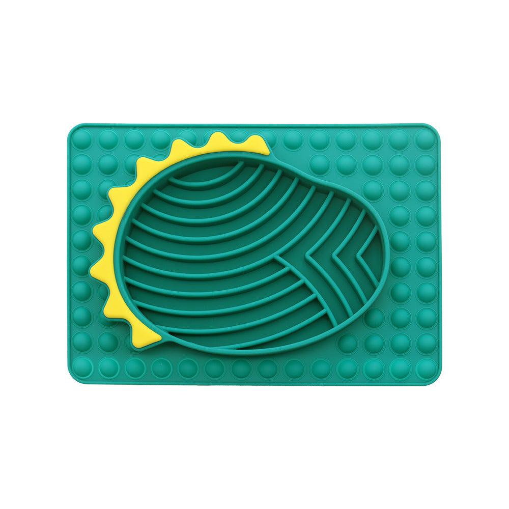 Slow Feeder Dog Mat with Lick Pad – Reduce Anxiety & Prevent Fast Eating (Dogs & Cats)